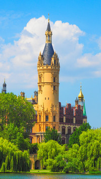 Schwerin castle in North Germany