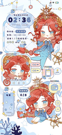 美人渔女孩