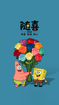 可爱卡通文字壁纸-锐景创意