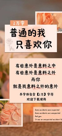 普通的我只喜欢你
