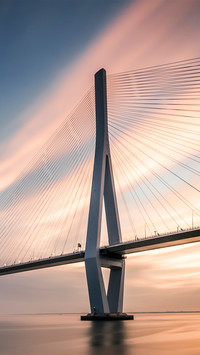 The dusk of the bridge