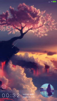 樱花树【雨滴锁屏】