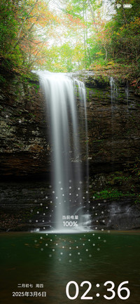 瀑布风景美