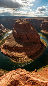 Horseshoe bend in the grand canyon colorado