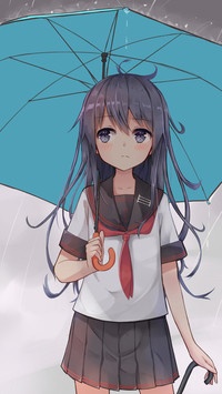 雨伞下的风景