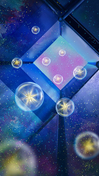 The bubbles and stars are about to fly out