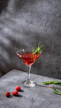 Summer refreshing alcoholic cocktail