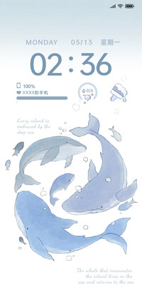 海蓝时见鲸