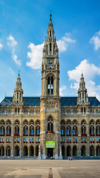 Rathaus cityhall of vienna austria