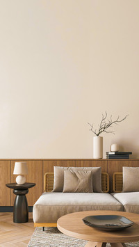 Modern minimalism, scandinavian style, living room interior