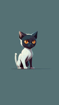 猫猫插画-拍信图库