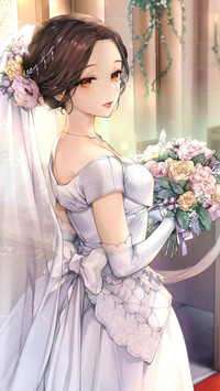 洁白的婚纱