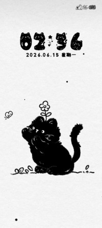 治愈系黑白小猫