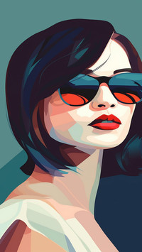 The woman with the sunglasses