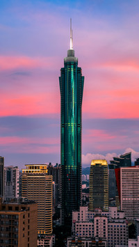灯火城市 高楼森林