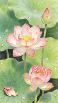 一池荷花，满眼清凉
