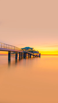 Fantastic morning seascape of Baltic sea