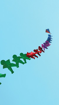 India-Kite in a row
