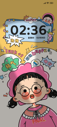福气满满正念女孩