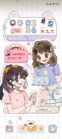 可爱少女 假日出行