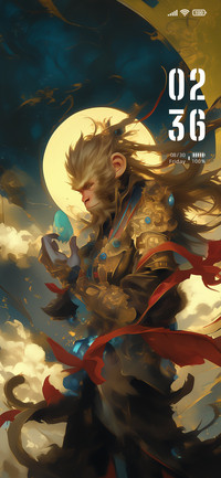 Wukong under moon