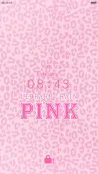 leopard grain pink【天气锁屏+音乐界面+自由桌面】