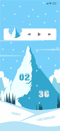Snowfall Rock