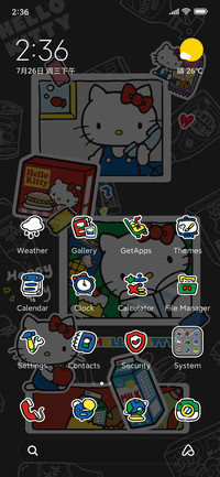 Colorful sticker