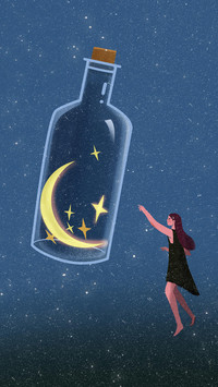 去夜晚挑一颗星星回来