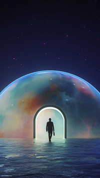 Space funeral heading towards deep space
