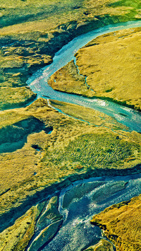Rivers in volcanic landforms
