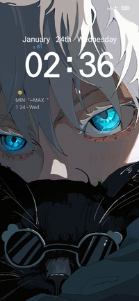White haired youth