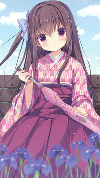 楚楚可人的和服少女