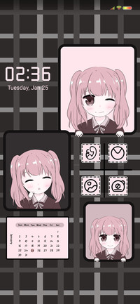 Pink black girl