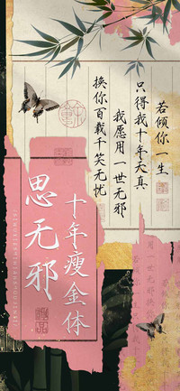 思无邪十年瘦金体
