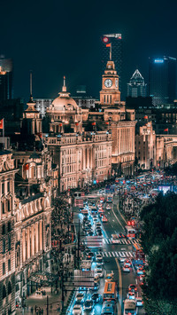 外滩璀璨迷人的夜景