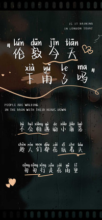 伦敦今天下雨了吗