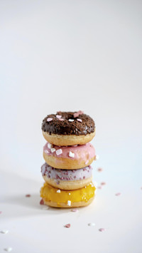 Colored doughnut