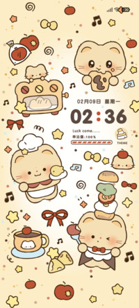 贪吃橘猫 可爱涂鸦