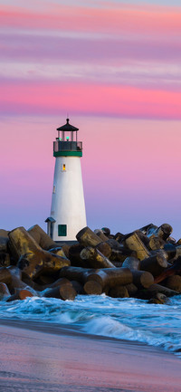 The Lighthouse in the Sunset-PAIXIN