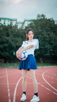 喜欢足球的女生超美