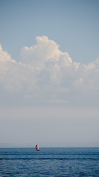 Sail sails on Lake Baikal