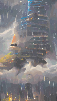 街景插画-拍信图库