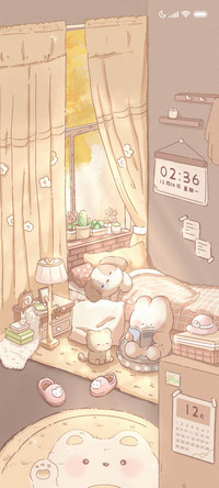 林中小屋 昼夜切换