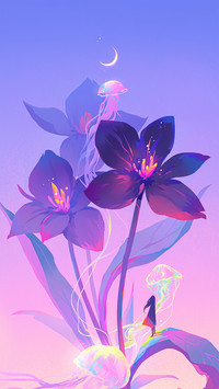 Huge floral plants