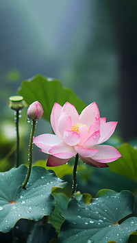 雨打荷花珠不定