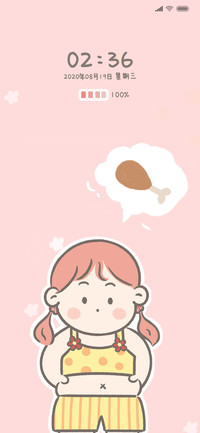 可爱鸡腿女孩