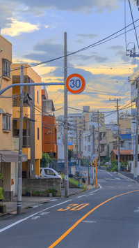 日本乡村的夏日风光