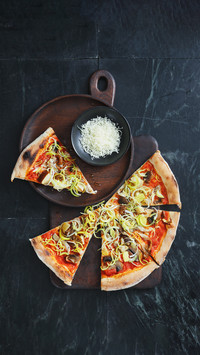 Homemade delicious pizza 23