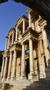 Library of celsus at ephesus aegean coast turkey